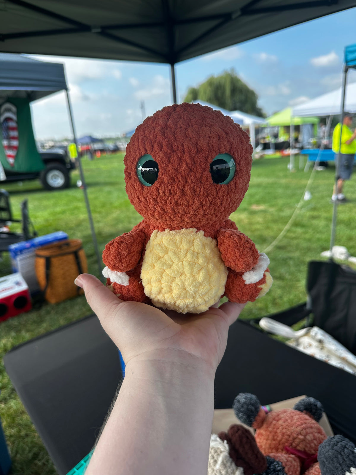Baby fire lizard